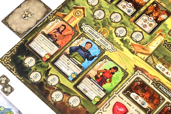Mindclash Games Emberheart – Mid-Weight Worker Placement &amp Dragon Rescue Strategy Board Game | 2-4 Players | 60-90 Min Playtime | Fantasy Strategy Adventure