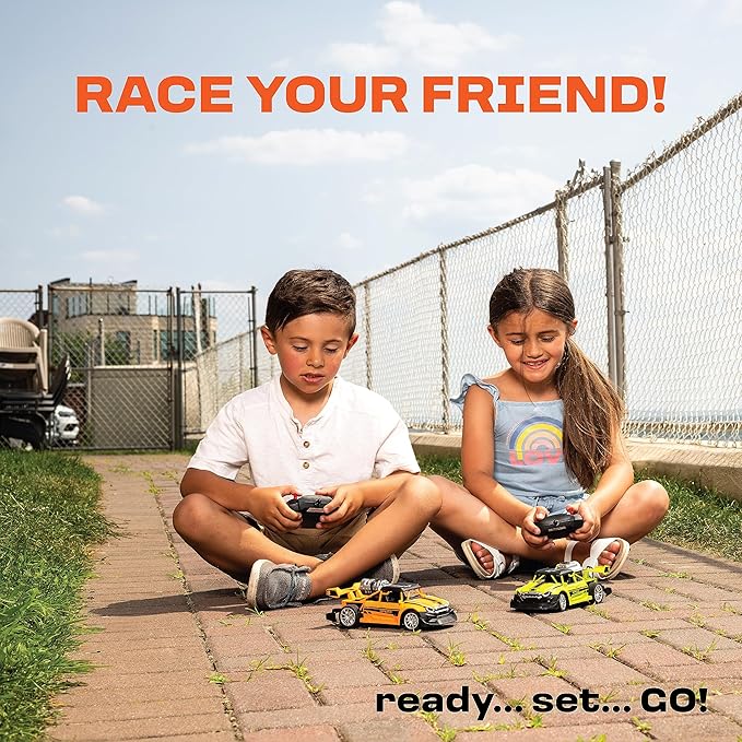 Remote Control 2 Pack Race Car Toys for Kids - Drifting Stunt Car Gifts for All Ages - 2.4GHZ 1:20 Scale - Smoke Generating Cars - Birthday Gift Ideas for Boys &amp Girls Age 3 4-7 8-12 Year Old