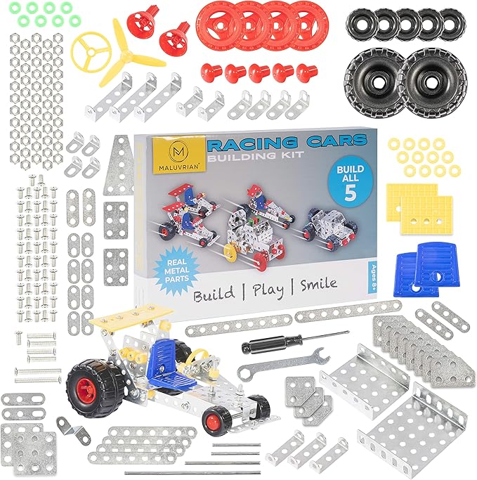 Erector Set STEM Educational Kit | Construction Set for Boys &amp Girls | Metal Erector Set | Building Kit for Boys Age 8–12 | 236-Piece Engineering Toy