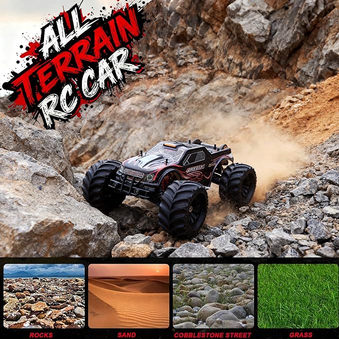 JLBRACIGRC 1/10 RTR Brushless Fast RC Cars for AdultsMax 80+KM/H Hobby Electric Off-Road Monster TruckWaterproof High Speed Remote Control CarRC Truck 4x4 All Terrain Off Road Gift