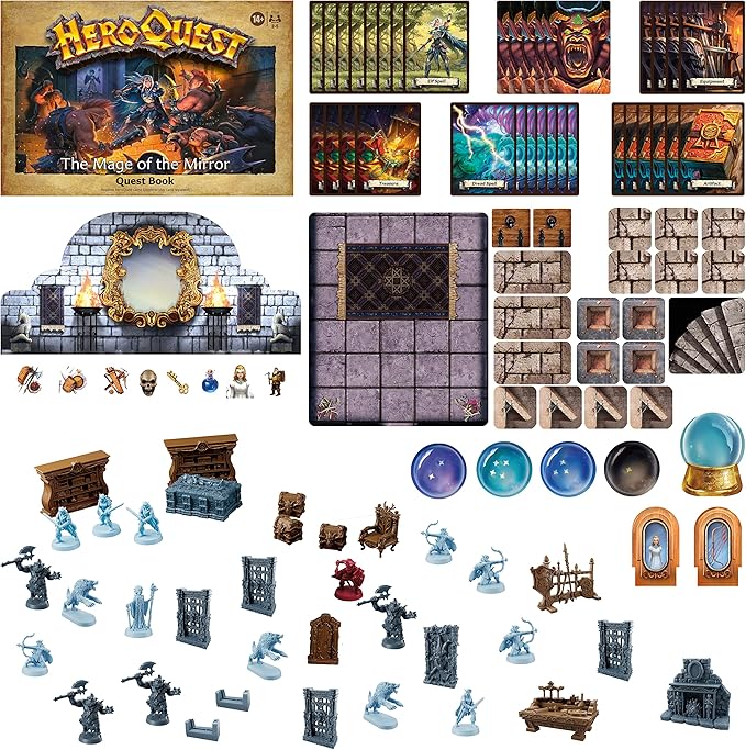 Heroquest The Mage of The Mirror Quest Pack Roleplaying Game for Ages 14+ Requires HeroQuest Game System to Play