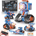 5in1 Robot Building Kits for Kids 6-12 APP &amp Remote Control STEM Robot Building Toys for Kids Science Learning Technic Coding Tank Truck Stem Building Sets Erector Set for Boys Girls Xmas Gifts