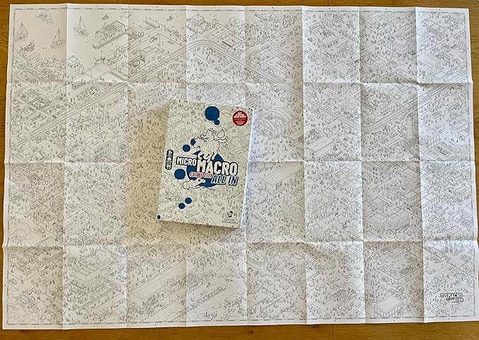 MicroMacro: Crime City - All in | Murder Mystery and Detective Game | 16 Search and Find Detective Cases | Cooperative Board Games for Teens and Adults | Ages 12+ | 1-4 Players | 15-45 min