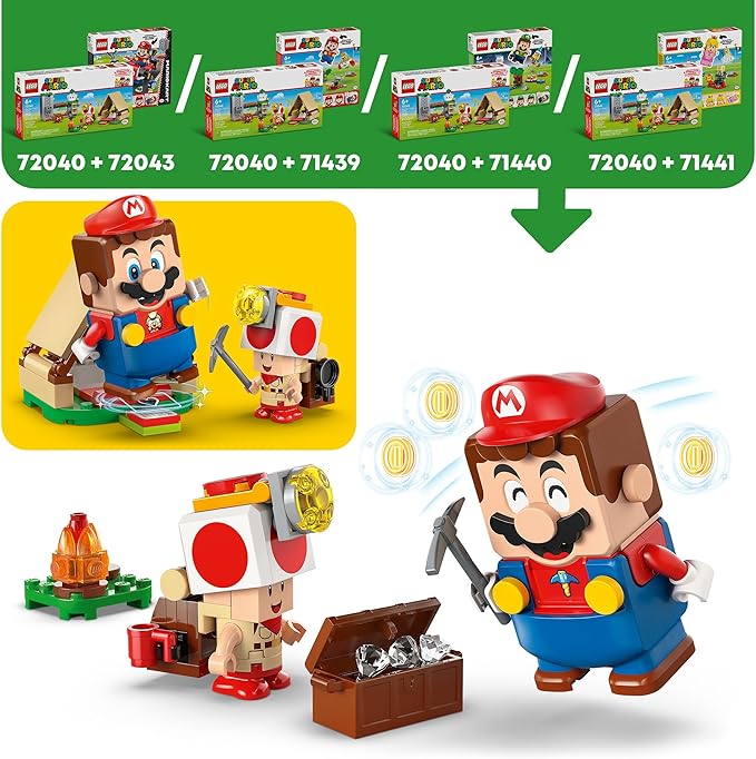Lego 72040 Super Mario Captain Toad Camping Toy Toy Birthday Present Block Educational Boys Girls Children 6 Years 7 Years 8 Years 9 Years Mario Goods Game