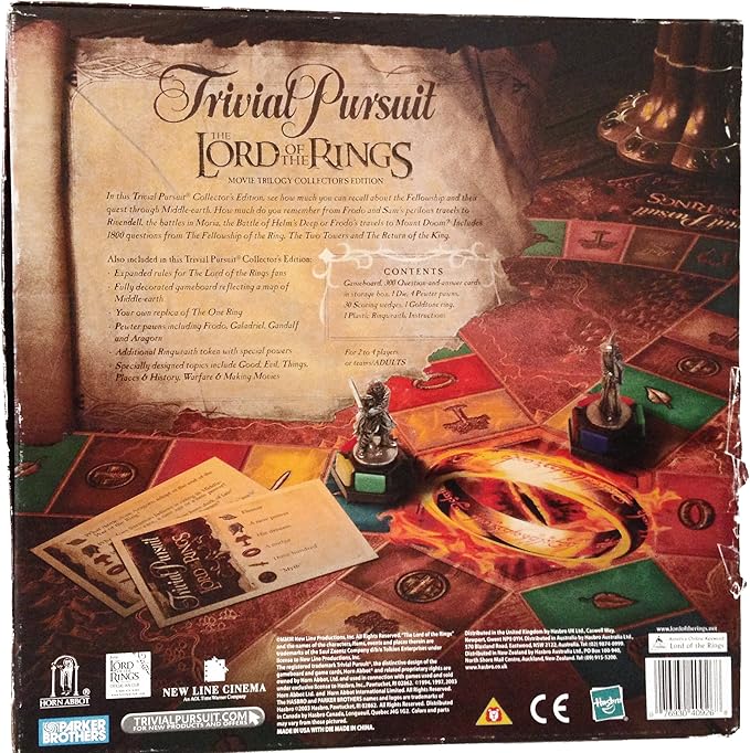 Milton Bradley Trivial Pursuit: The Lord of The Rings Movie Trilogy Collector's Edition