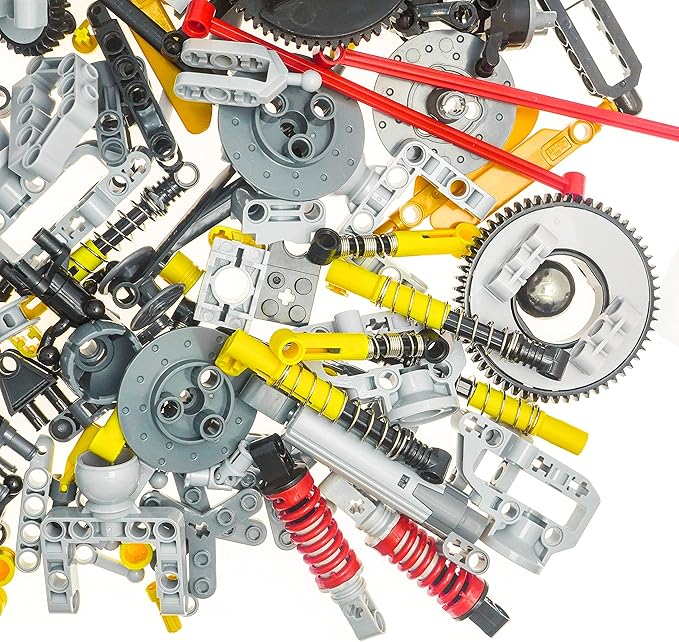 Domoni Technic Parts 150Pcs for MOC Kits - Engine Suspension Steering Axle Car CV Joint Axle &amp Ball Building Blocks Sets DIY