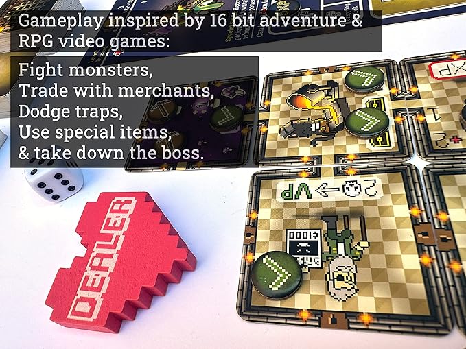 Dungeons and Feelings Board Game | Social and Strategy Hybrid Board Game | Ice Breaker | Story Telling | Question Game | RPG | Adventure | 1st Edition