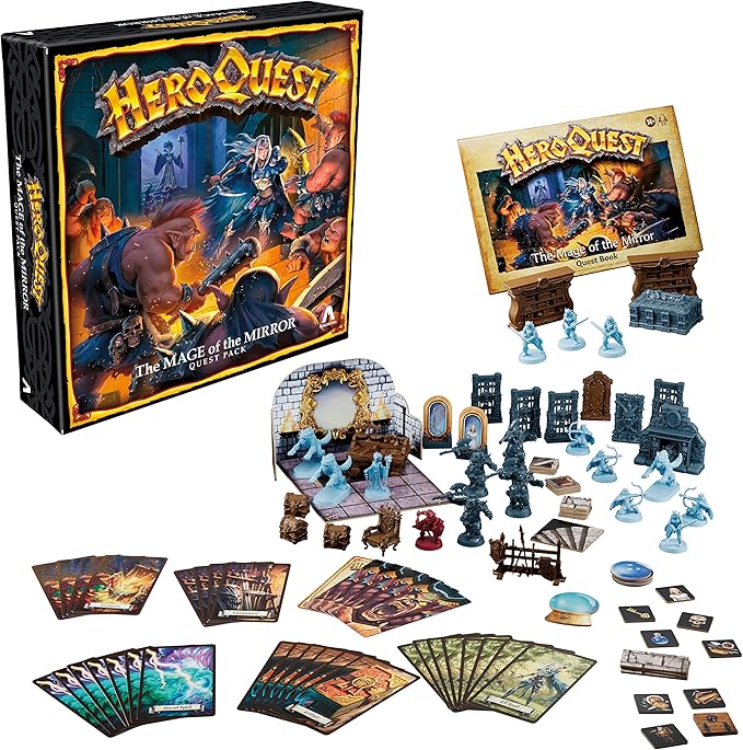 Heroquest The Mage of The Mirror Quest Pack Roleplaying Game for Ages 14+ Requires HeroQuest Game System to Play