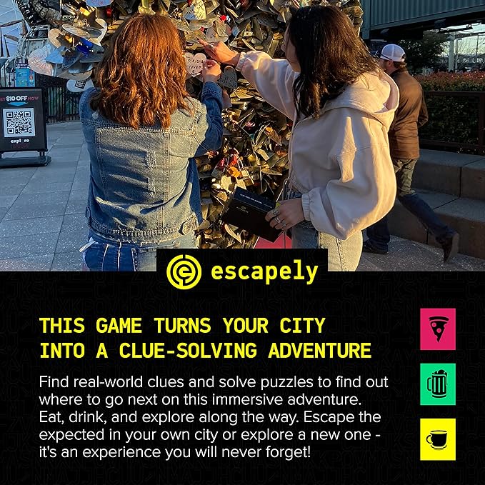 Houston Outdoor Escape Room | Real City Scavenger Hunt | Gifts for Adults &amp Families | 1-6 Players 2-3 Hours 1 Mile Walking Distance