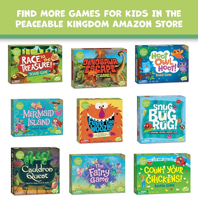Peaceable Kingdom Acorn Soup Game - Educational Games for Toddlers Includes Instructions and Parent Guide - 2 Year Old and Up