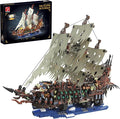 Pirate Ship Building Sets with Lights MOC Flying Dutchman Model Toy Boat Ghost Ship Building Blocks Sets Great for Adults and Teens as a Birthday or Party Gifts(2159Pieces)