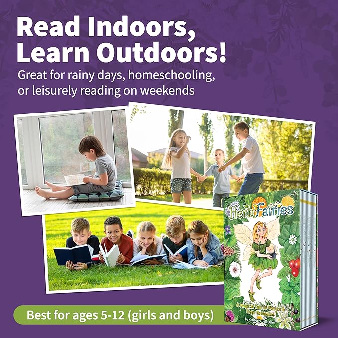 Herb Fairies: 13 Plant Story Books Set &amp Digital Learning System – Explore Plants Through Educational Stories – Includes Audiobooks Printables Crafts Puzzles &amp Games