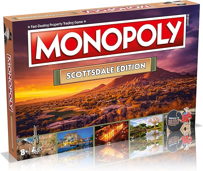 Monopoly Board Game Scottsdale Edition: 2-6 Players Family Board Games for Kids and Adults Board Games for Kids 8 and up for Kids and Adults Ideal for Game Night