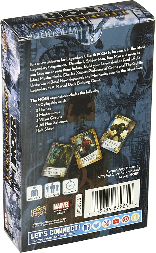 Upper Deck Legendary: A Marvel Deck Building Game: Noir Expansion Multi