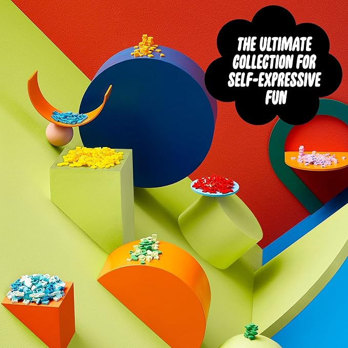 LEGO DOTS Lots of DOTS Lettering Tiles 41950 Ultimate Collection Arts &amp Crafts Kit for Kids Make Custom Messages Room Decorations Express Individuality Room Gift Idea for Kids Teens Boys G