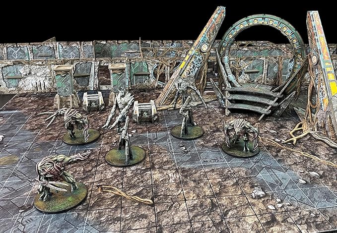 Battle Systems BSGCSE013 Core Space First Born Expansion- Gates of Ry'sa - 28mm Miniatures - Board Game - Modular 3D Terrain