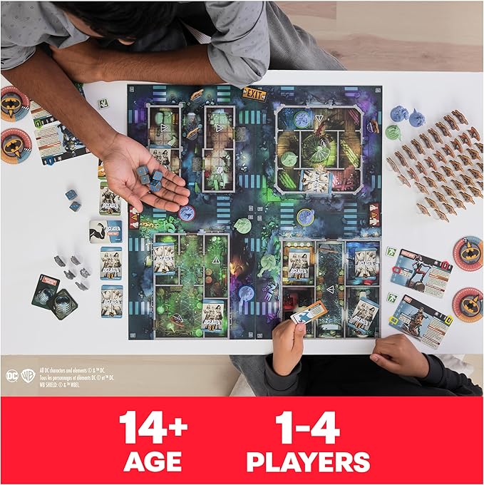 Spin Master Games DCeased: Gotham City Outbreak Part of The Zombicide Collection Collectible DC Comics Miniatures Strategy Board Game Easter Gift 1-4 Players for Ages 14 &amp Up