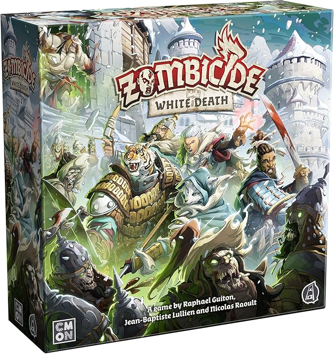 CMON Zombicide White Death Board Game - Battle The Undead Siege in The Frozen North! Cooperative Strategy Game with Tabletop Miniatures Ages 14+ 1-6 Players 1 Hour Playtime