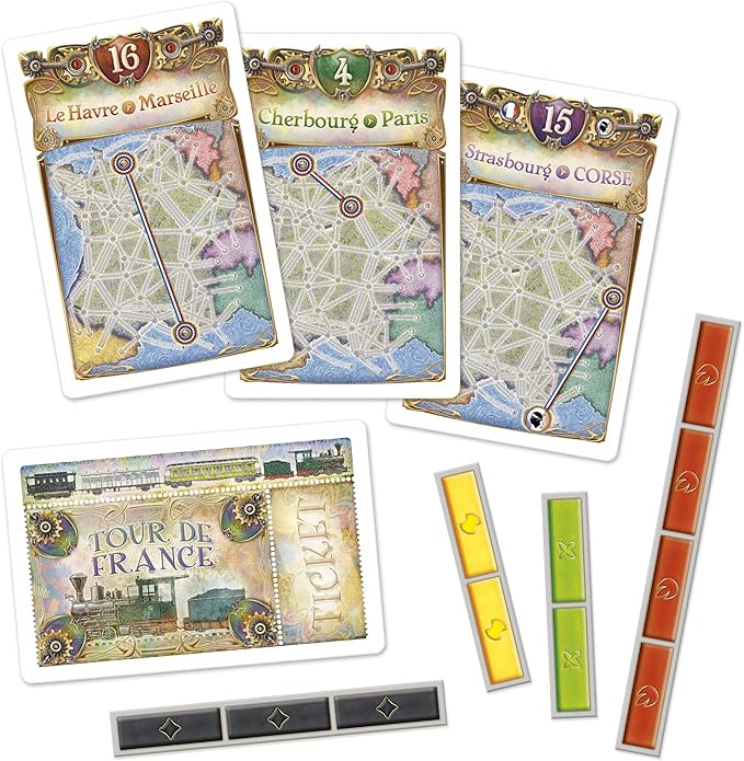 Asmodee Ticket to Ride France + Old West Board Game Expansion - Train Route Strategy Game Fun Family Game for Kids &amp Adults Ages 8+ 2-6 Players 30-60 Minute Playtime