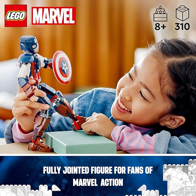 Captain America Construction Figure