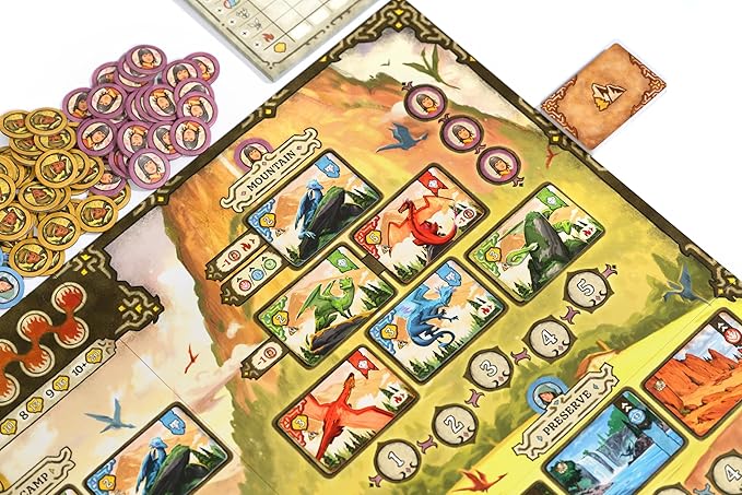 Mindclash Games Emberheart – Mid-Weight Worker Placement &amp Dragon Rescue Strategy Board Game | 2-4 Players | 60-90 Min Playtime | Fantasy Strategy Adventure