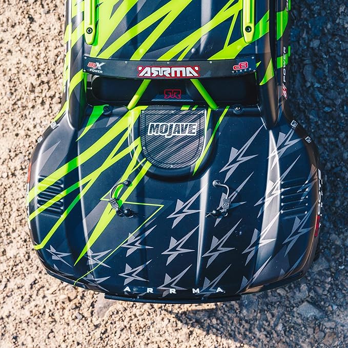 ARRMA RC Truck 1/7 Mojave 6S V2 4WD BLX Desert Truck with Spektrum Firma (Ready-to-Run) Green/Black ARA7604V2T1