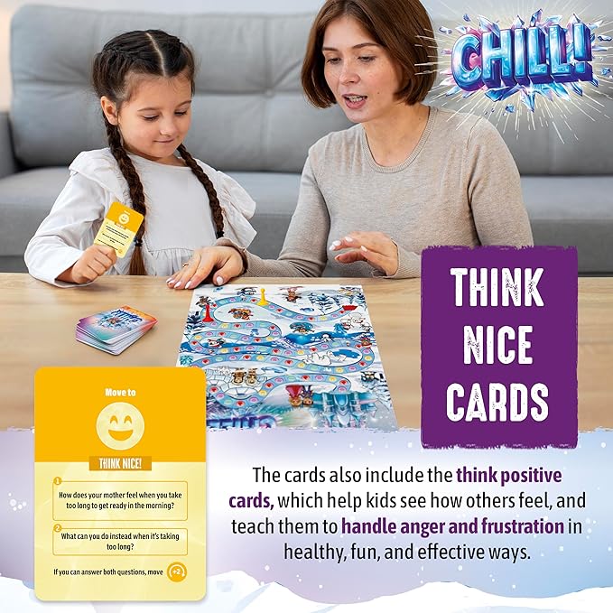 CHILL Anger Management for Kids Ages 5-9 Therapy Games Social Emotional Learning Fun Social Skills Board Game for Therapists &amp Families