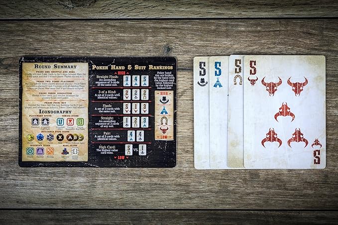 Gamelyn Games Tiny Epic Western: A Boomtown Board Game with A Poker Twist in The Wild West