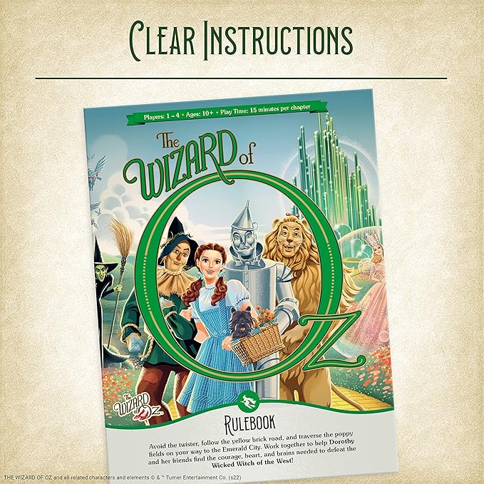 Ravensburger Wizard of Oz Adventure Book Game for Ages 10 &amp Up – Immersive Story-Based Gameplay | Detailed Miniatures | Ideal Gift for Brain Teaser Enthusiasts | Interactive Group Activity