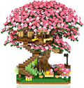 Cherry Bonsai Tree Building Sets for GirlsMicro Mini Building Blocks of Cherry Blossom Bonsai Tree kit2008pcs Mini Bricks Sakura Tree House Good Gift for You