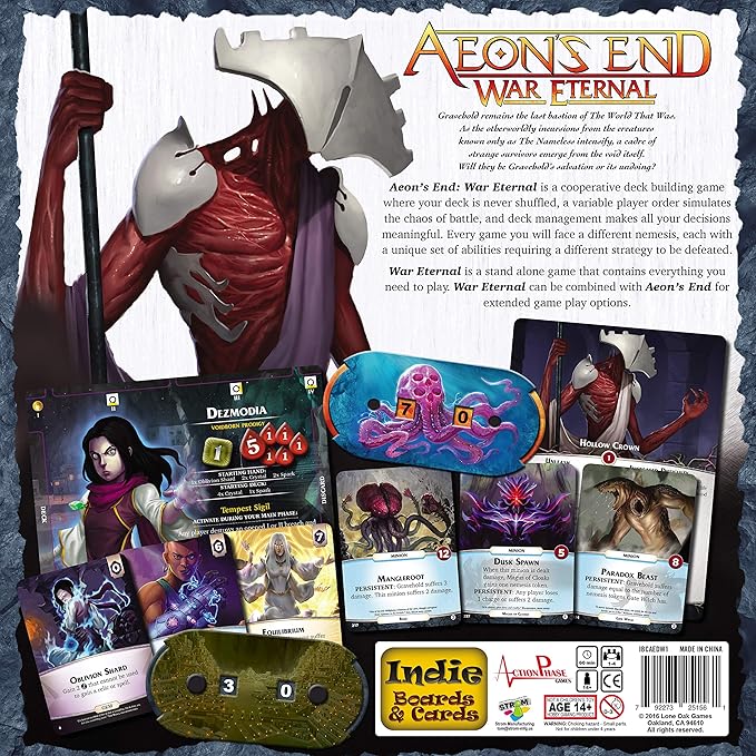 Aeon's End War Eternal - Cooperative Sci-Fi Fantasy Strategy Deck-Building Board Game for 1-4 Players Ages 14+ 60 Minute Playtime By Indie Boards and Cards