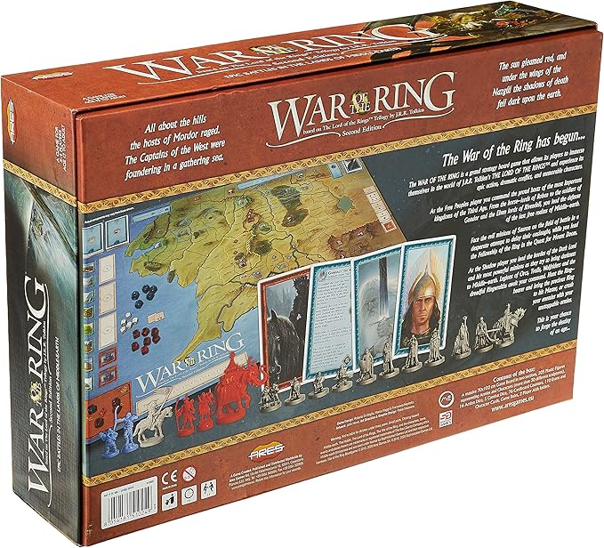 Fantasy Flight Games Ares Games War of The Ring 2nd Edition Multi-Colored (AGS WOTR001) 2 to 4 Players