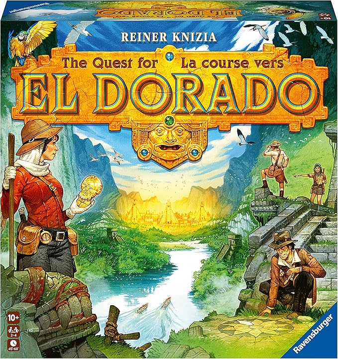 Ravensburger The Quest for El Dorado - Exciting Strategy Board Game | Suitable for Kids &amp Adults | Designed for 2-4 Players | Inclusive of Mini Expansion