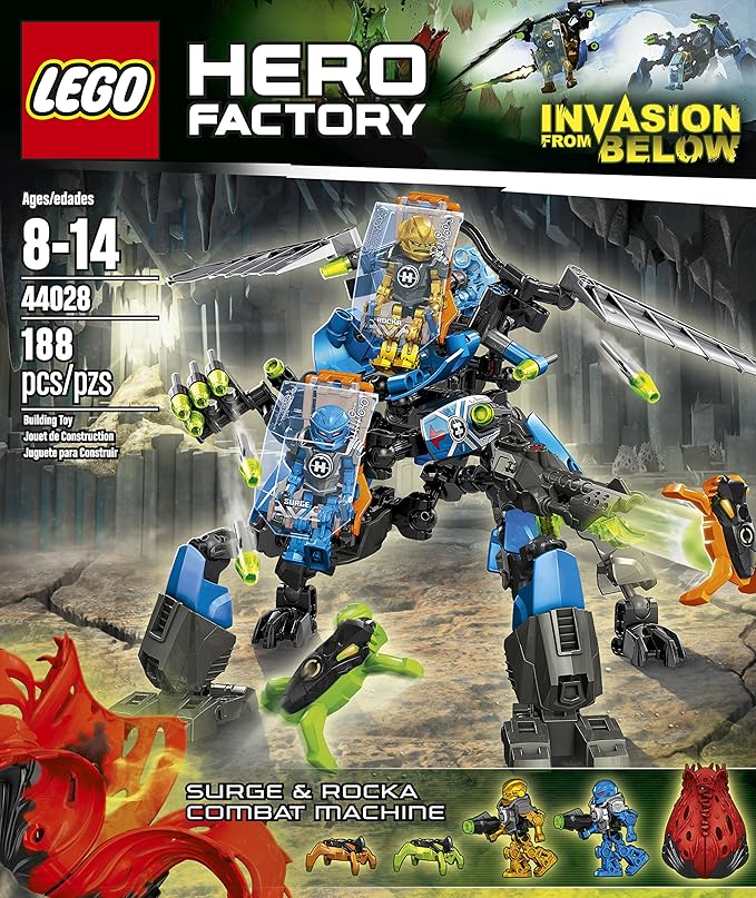 LEGO Hero Factory Surge &amp Rocka Combat Machine 44028 Building Set