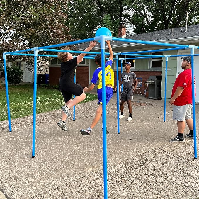 4 Square in the Air. Height Adjustable &amp Portable. All Ages &amp Skill Levels. Great for Families Churches Schools Camps. Fun &amp Community Building.